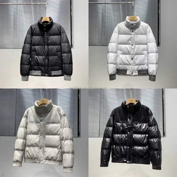 Men's Down Coat Warm  Winter Outerwear Outdoor Men Bubble Puffer Jacket - Image 4