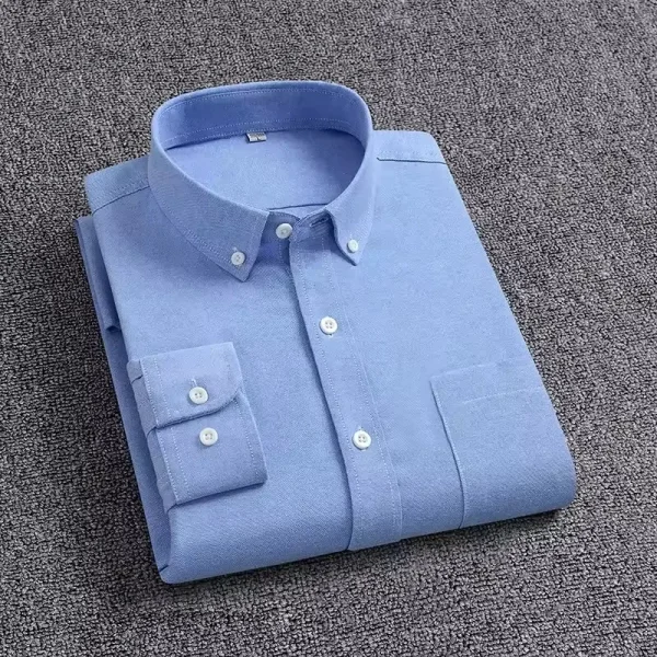 Hot Sale Newest Design Solid Color Slim Fit Long Sleeve Corduroy Casual Shirt Men's Corduroy Shirt for Men - Image 4