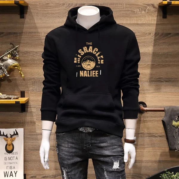 Comfortable Men Quick Dry Hoodies Best Size  Colorful Men Wear Warm Plain Hoodies Good Quality Men Hoodies - Image 4