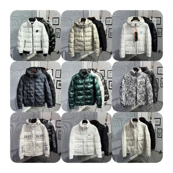 2025 Hot Selling Warm Fashion Style Design Hooded Quilted Nylon Winter Jackets for Men