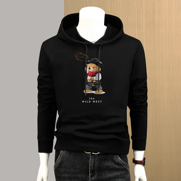 Comfortable Men Quick Dry Hoodies Best Size  Colorful Men Wear Warm Plain Hoodies Good Quality Men Hoodies - Image 3