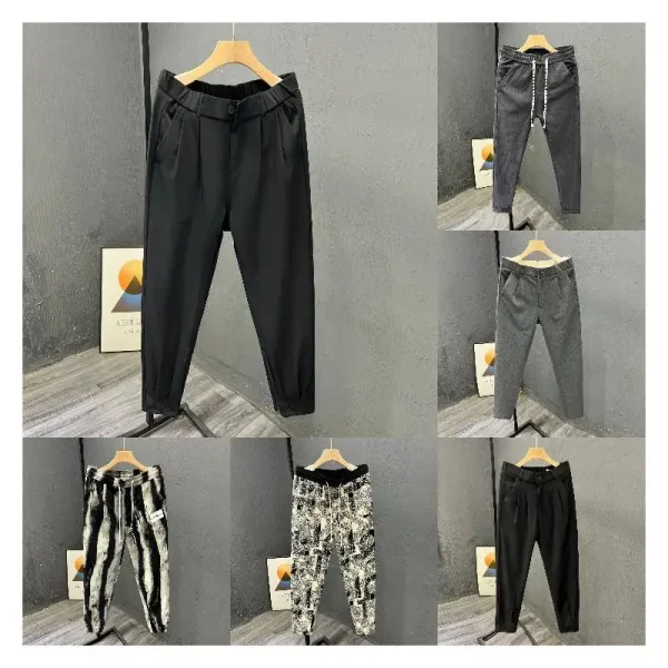 Sportswear, Logo, Elastic Waist, Gym, Casual Polyester Pants, Running Fitness, Men's Jogging Pants