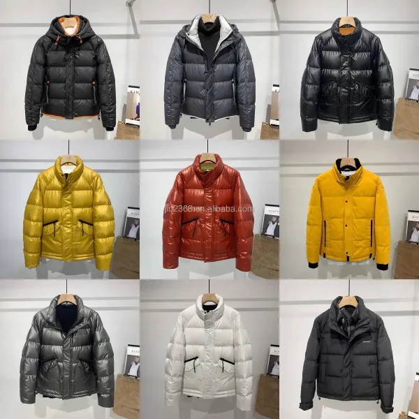 Men's Down Puffer Jackets Ultralight Essentials Men's 90 White Duck Men Down Jackets for Winter Coat