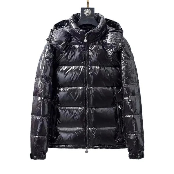 Luxury Winter Solid Short Waterproof Duck Goose Shiny Men's Down Puffer 700 Hood Jacket Coat for Men Down Jacket