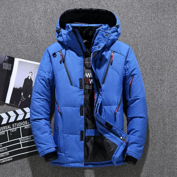 Men High Quality Down Windbreaker Outdoor Puffer Plus Size Winter Mens Fleece Long Men's Down - Image 5